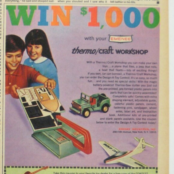 Win $1000 With Your Emenee Thermo Craft Workshop Advertisement MOD - Picture 1 of 2